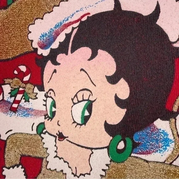 Vintage Betty Boop Christmas Freeze Kids size large 1378